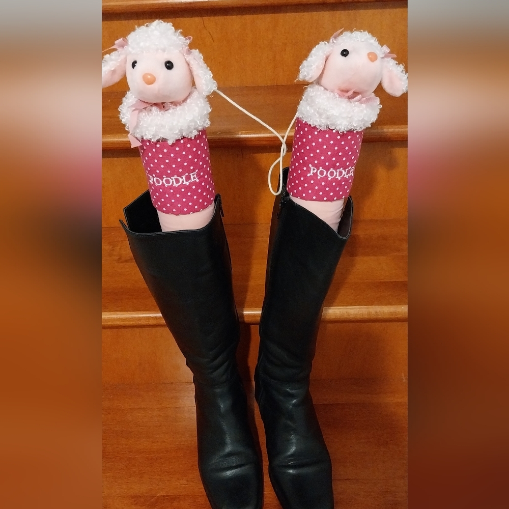 Pink Poodle Boots Supporter